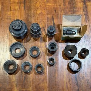 Lot of VTG Greenlee 1-1/2” 3/4” 1/2” Conduit Knockout & Radio Chassis Punch Sets